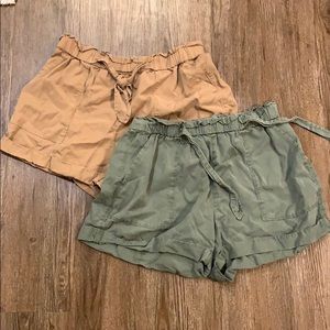 Aerie paper bag flowy shorts